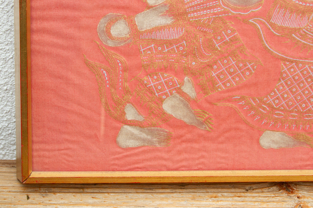 Vintage Thai Ceremonial Parade Framed Art