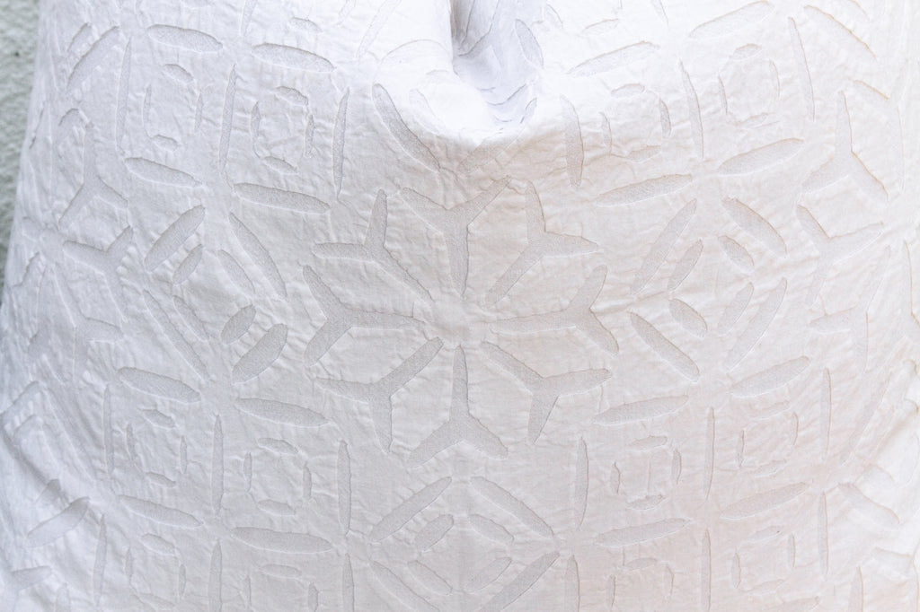 Bloom Mosaic Appliqué Pillow Cover