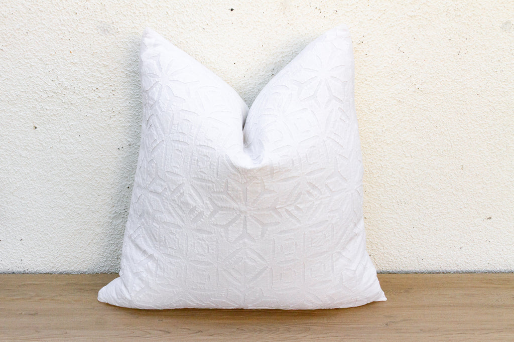 Bloom Mosaic Appliqué Pillow Cover