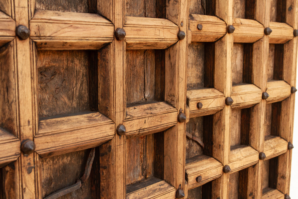 Early 1800's Jaisalmer Carved Teak Doors (Trade)