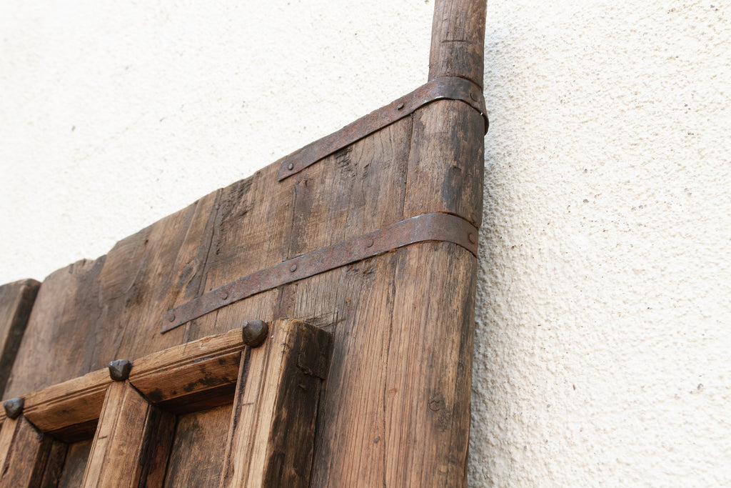 Early 1800's Jaisalmer Carved Teak Doors