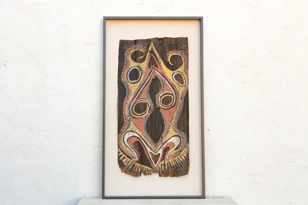 Mid Century Papua New Guinea Bark Painting