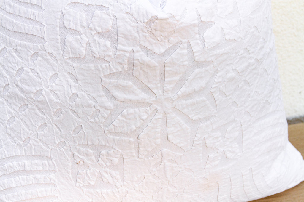 Creama Orchid Appliqué Pillow Cover