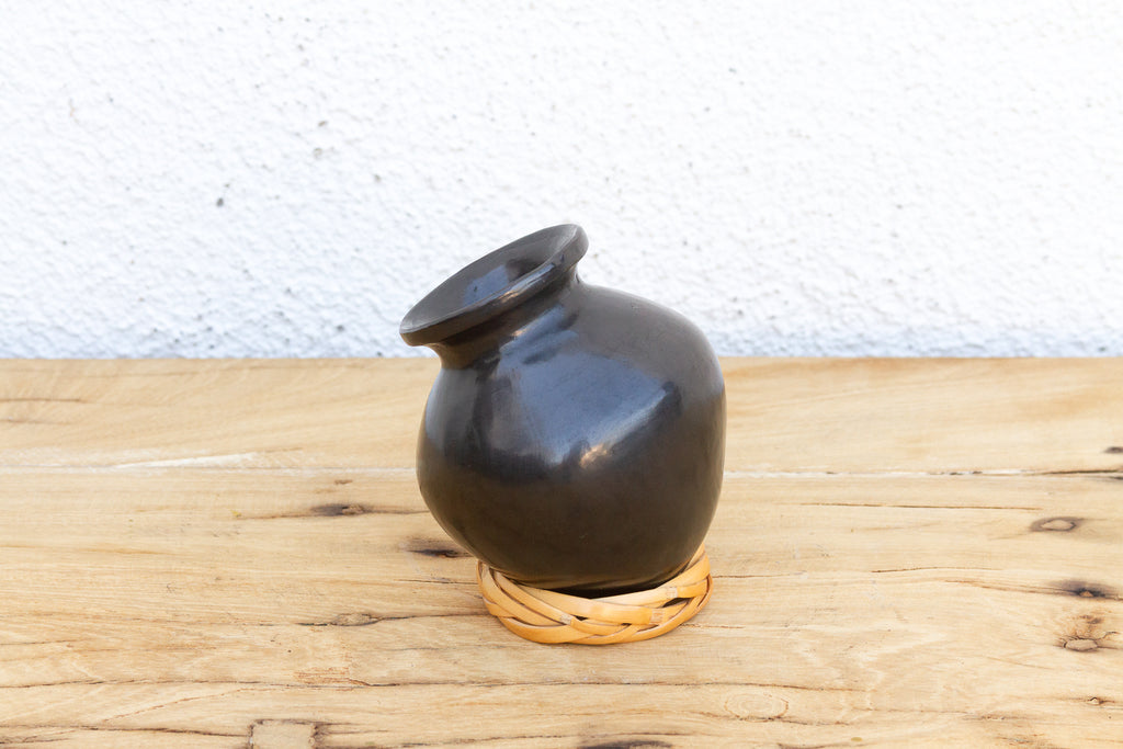Vintage Petite Black Clay Mezcal Jug (Trade)