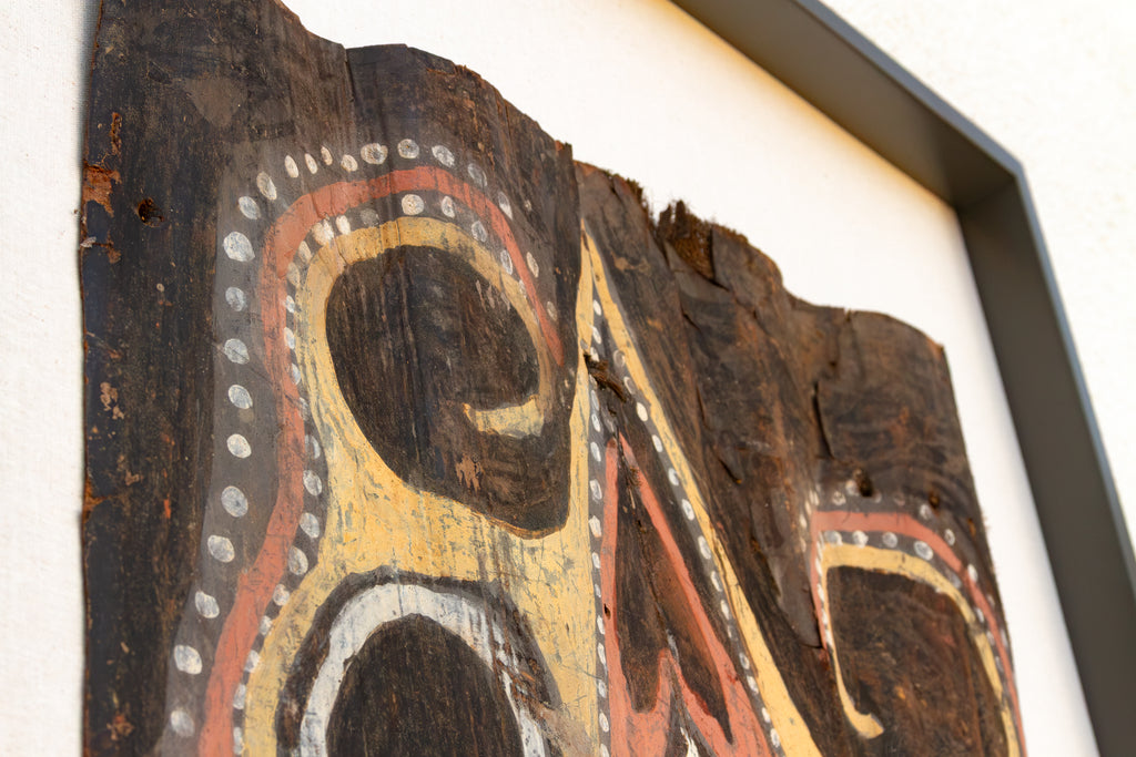Mid Century Papua New Guinea Bark Painting