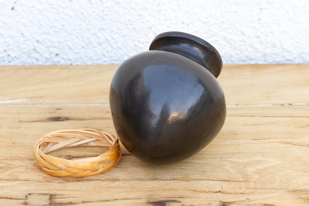 Vintage Petite Black Clay Mezcal Jug (Trade)