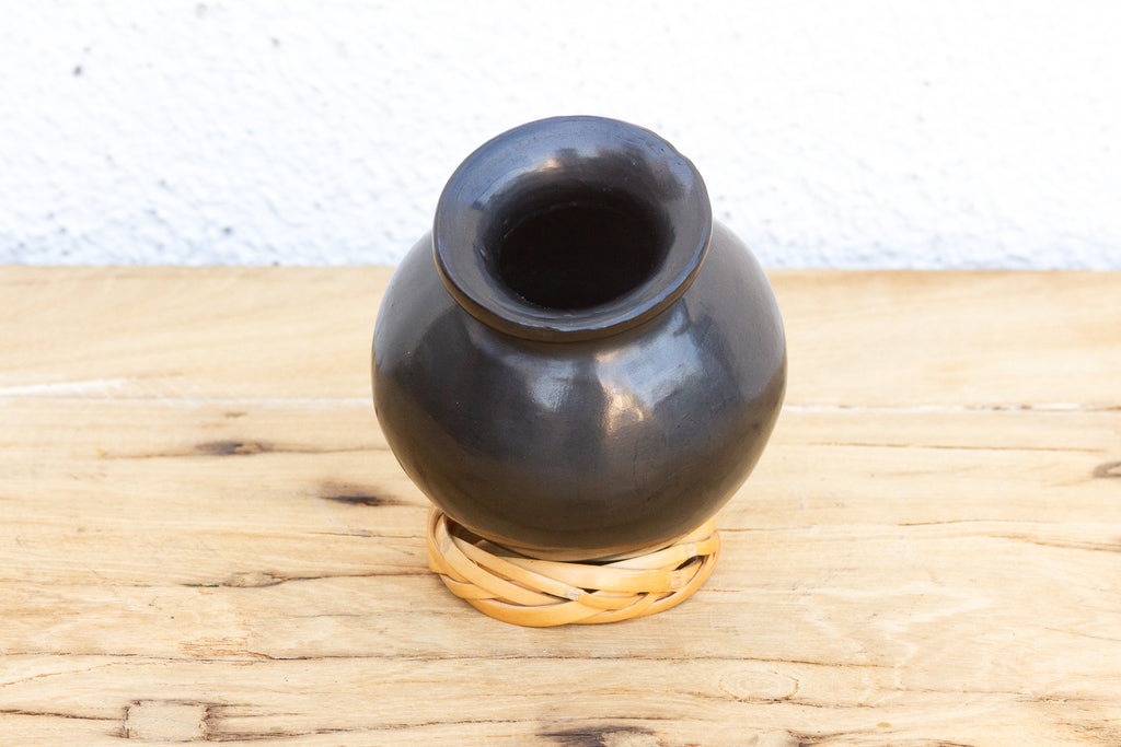 Vintage Petite Black Clay Mezcal Jug (Trade)