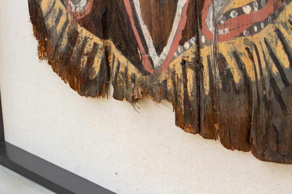 Mid Century Papua New Guinea Bark Painting