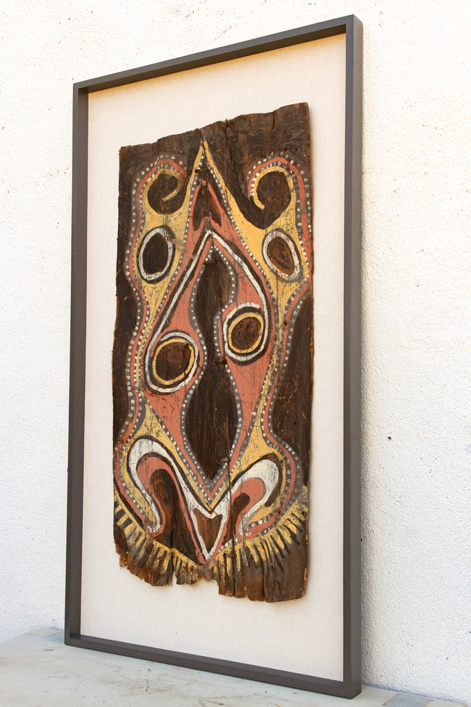 Mid Century Papua New Guinea Bark Painting