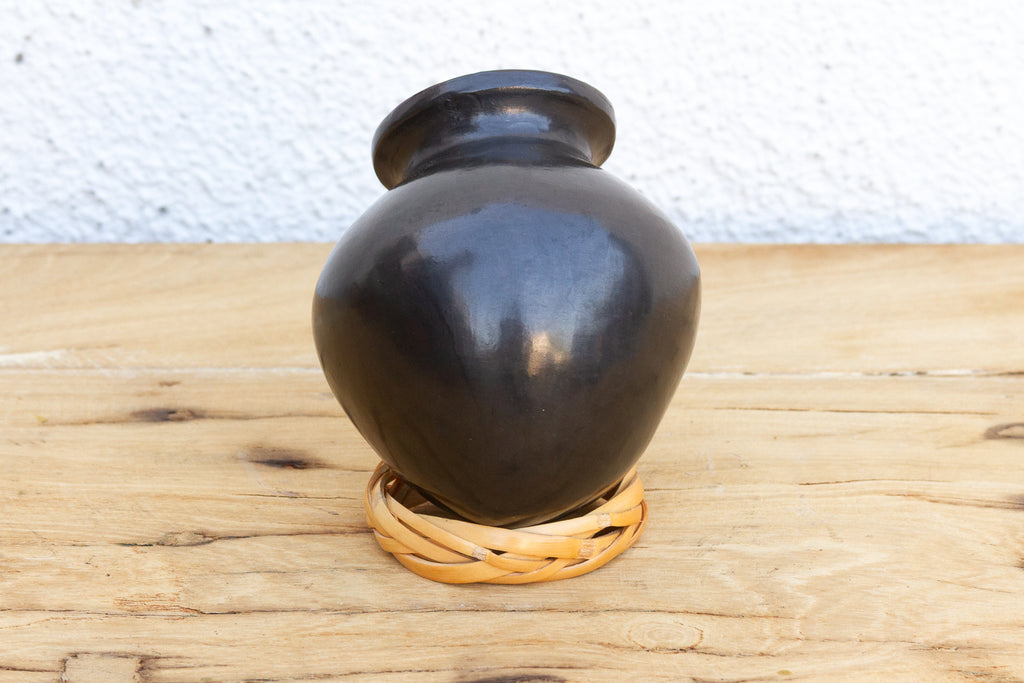 Vintage Petite Black Clay Mezcal Jug (Trade)