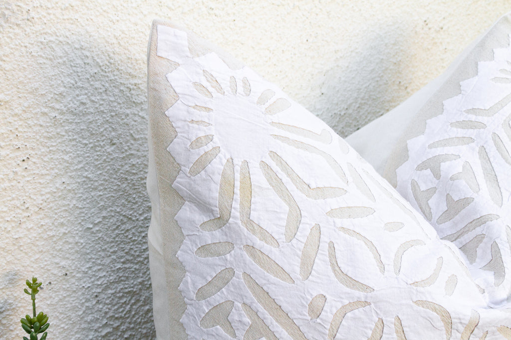 Eternal Bloom Appliqué Pillow Cover (Trade)