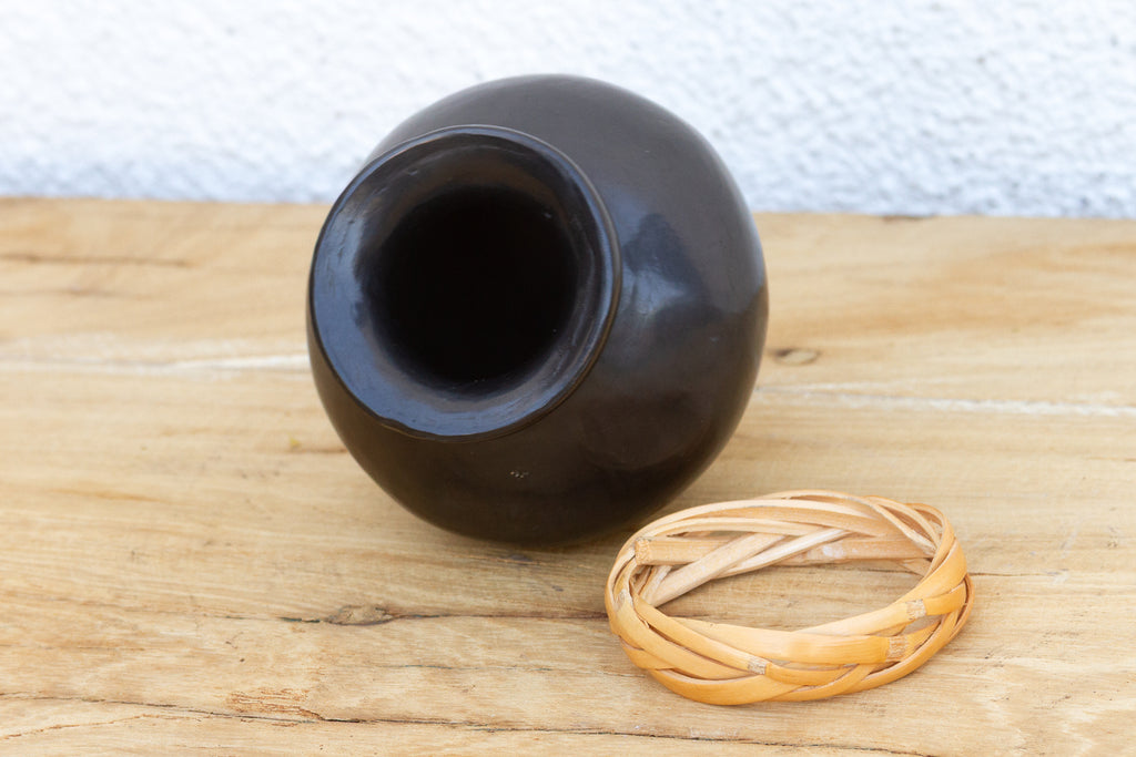 Vintage Petite Black Clay Mezcal Jug (Trade)