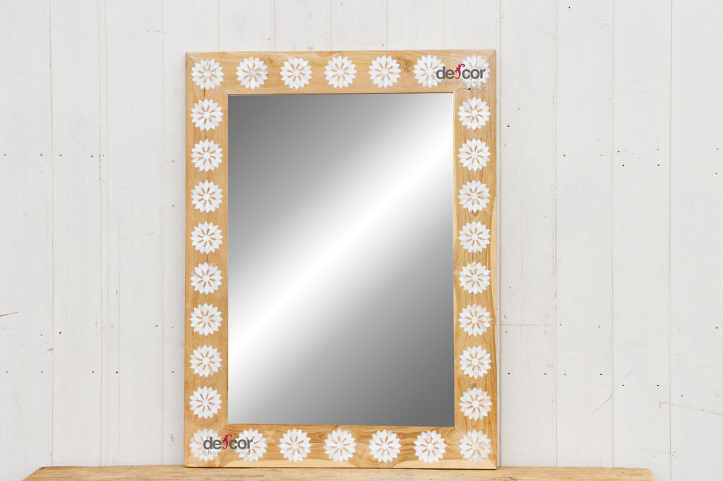 Modern Farmhouse Inlay Blossom Mirror