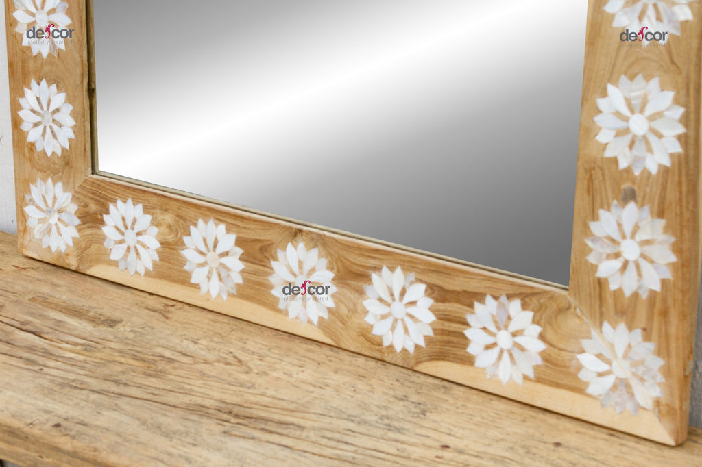 Modern Farmhouse Inlay Blossom Mirror
