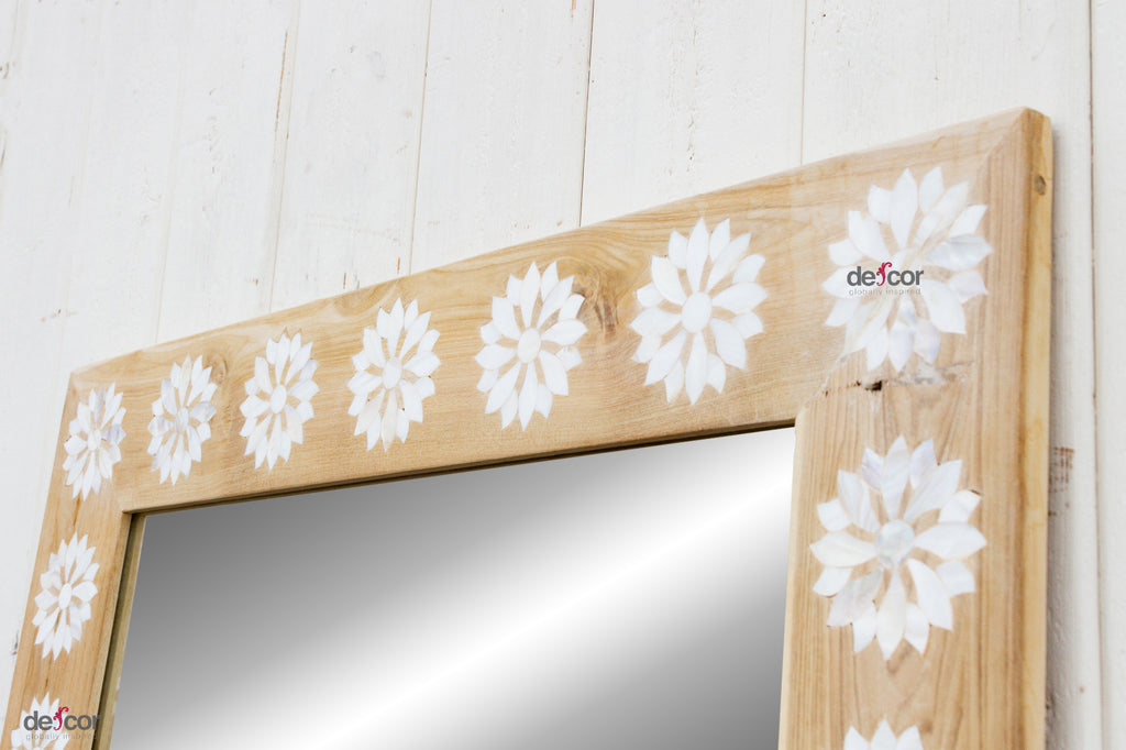 Modern Farmhouse Inlay Blossom Mirror