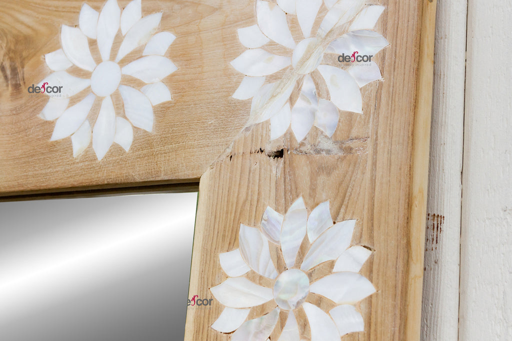 Modern Farmhouse Inlay Blossom Mirror