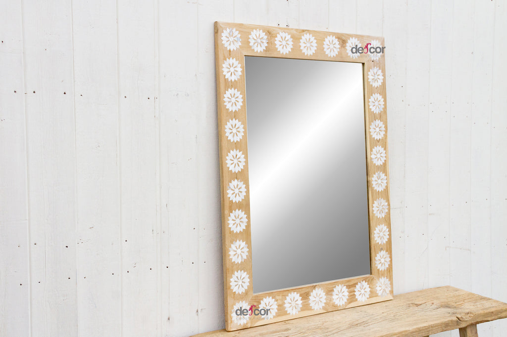 Modern Farmhouse Inlay Blossom Mirror