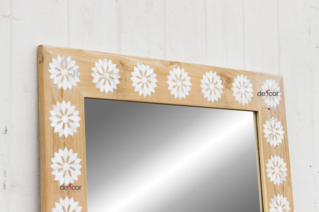 Modern Farmhouse Inlay Blossom Mirror