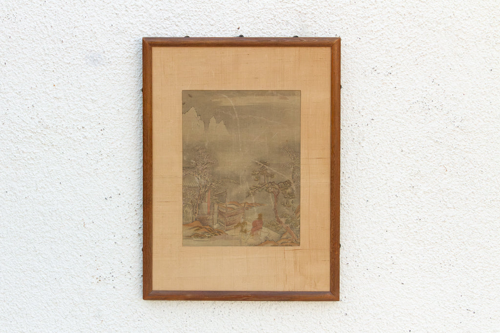 Antique Chinese Late Qing Landscape Painting