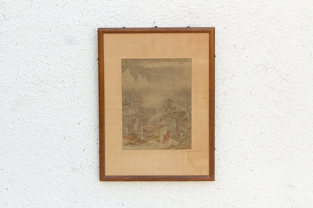 Antique Chinese Late Qing Landscape Painting
