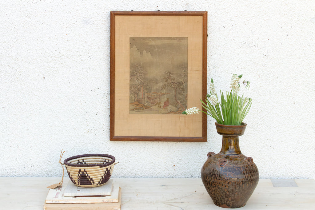 Antique Chinese Late Qing Landscape Painting