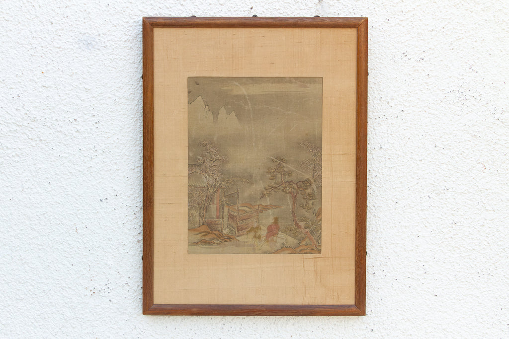 Antique Chinese Late Qing Landscape Painting