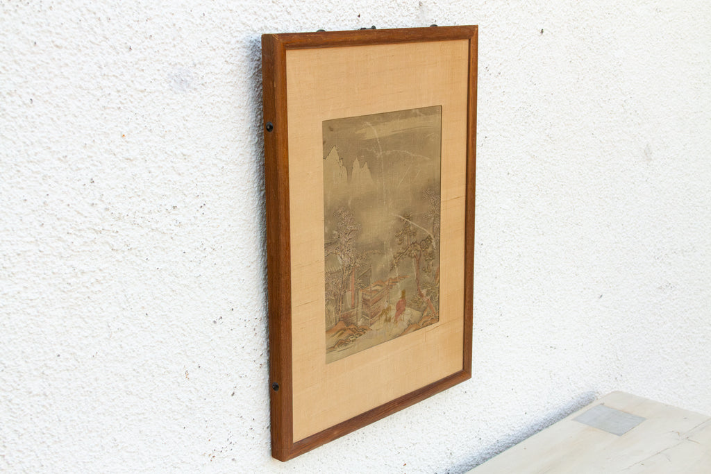 Antique Chinese Late Qing Landscape Painting