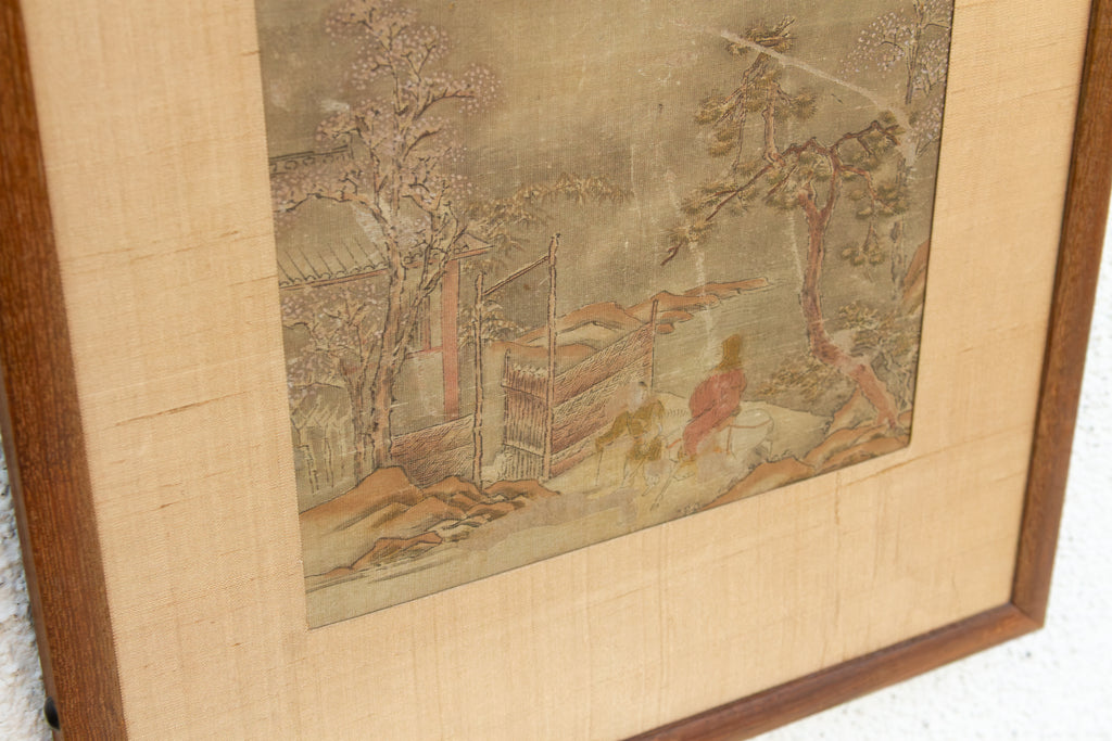 Antique Chinese Late Qing Landscape Painting