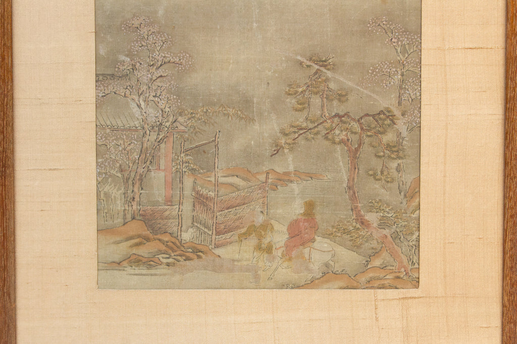 Antique Chinese Late Qing Landscape Painting