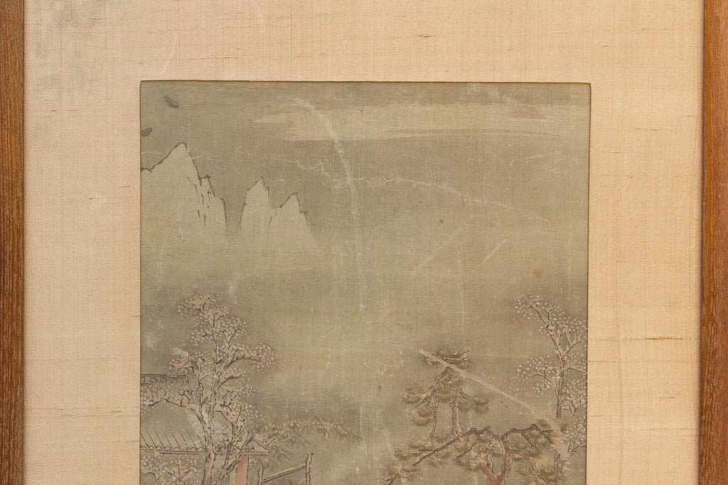 Antique Chinese Late Qing Landscape Painting