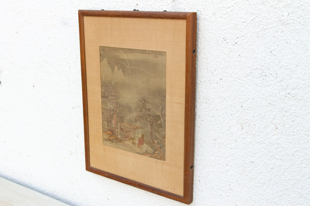 Antique Chinese Late Qing Landscape Painting