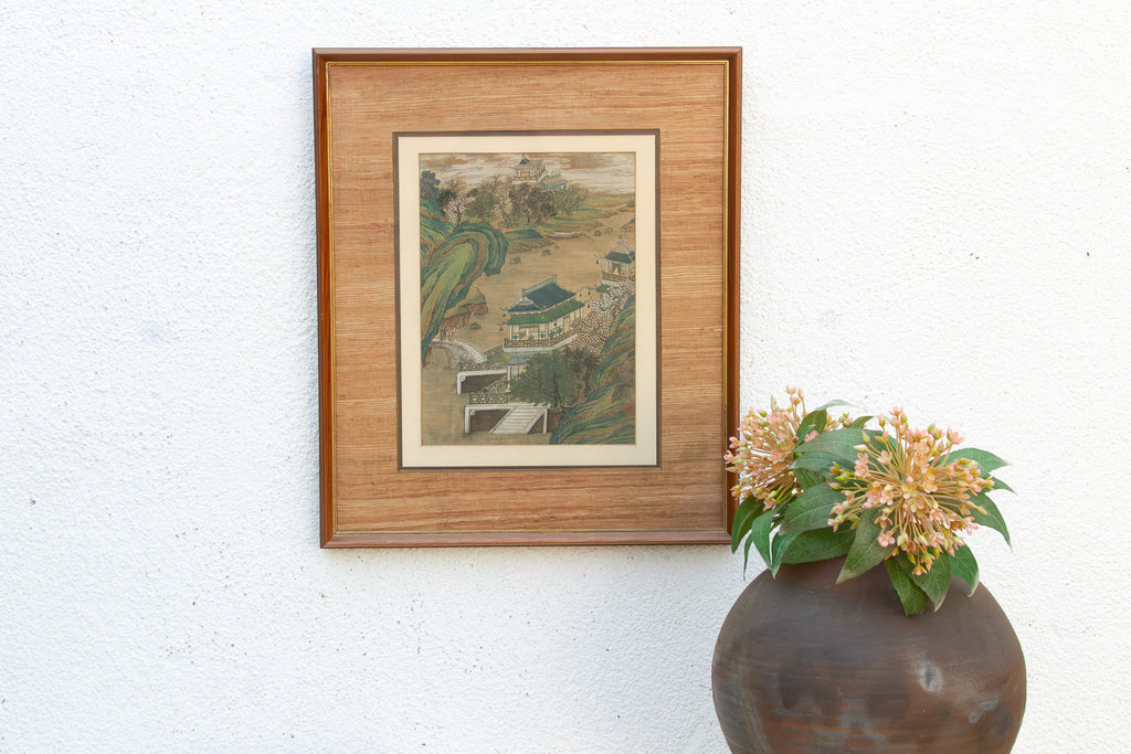Framed Antique Traditional, Architectural Painting
