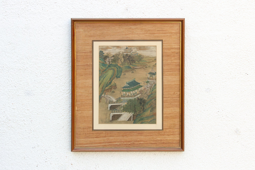 Framed Antique Traditional, Architectural Painting