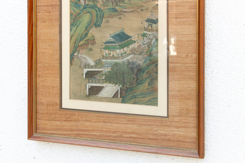 Framed Antique Traditional, Architectural Painting