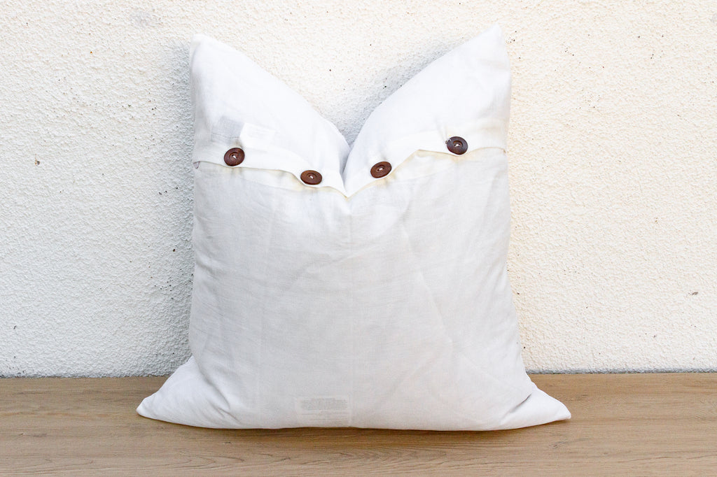 Lily Blossom Appliqué Pillow Cover