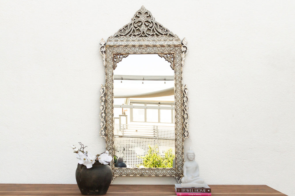 Exquisite Damascus Mother of Pearl Inlay Mirror