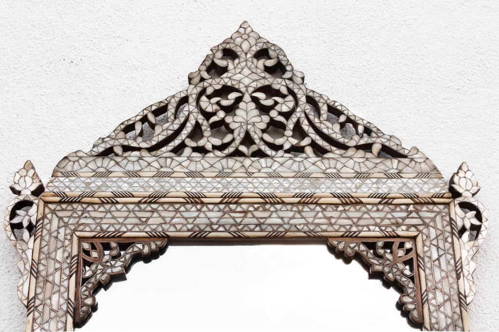 Exquisite Damascus Mother of Pearl Inlay Mirror