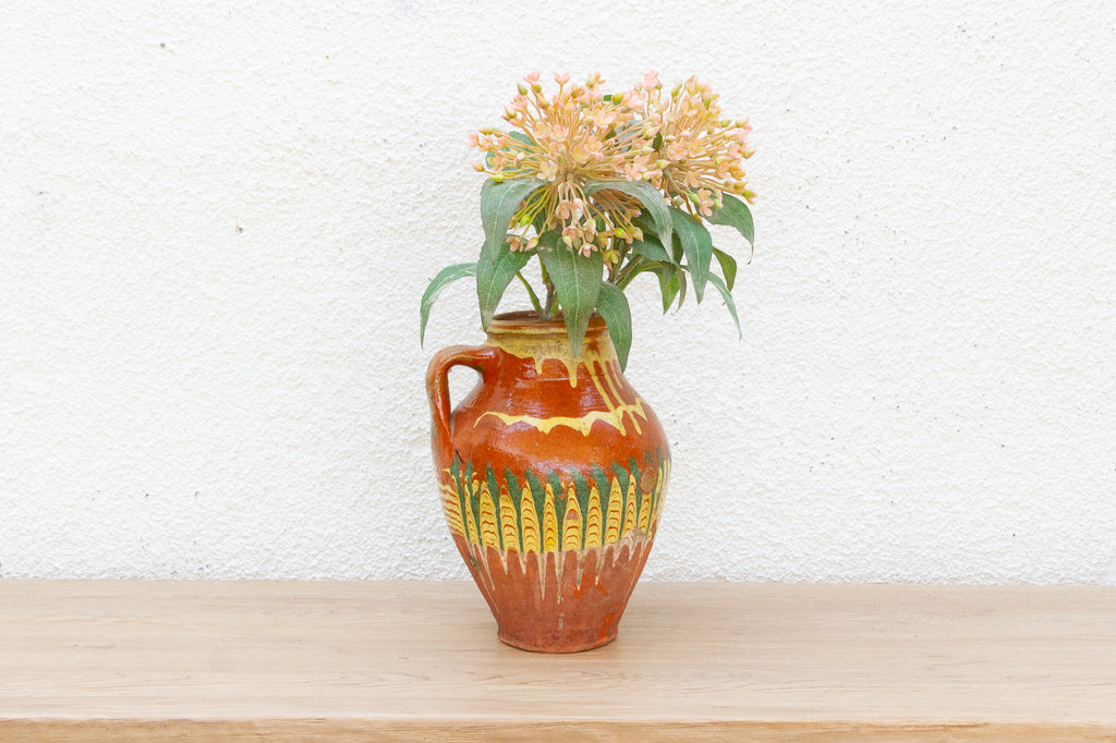 Vintage Hungarian Folk Art Pottery