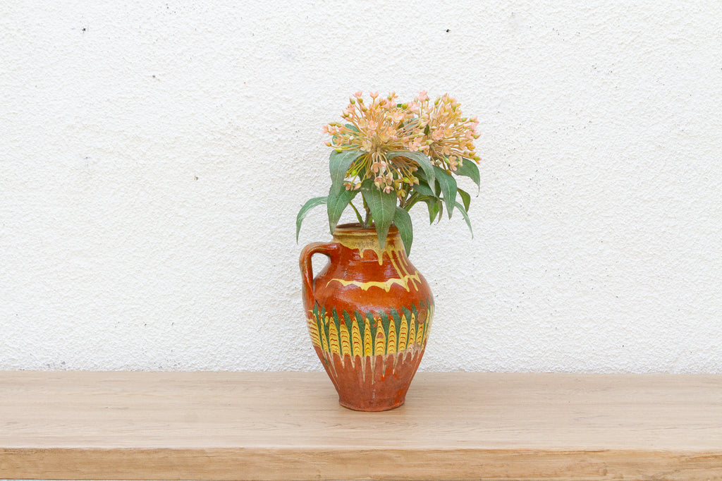 Vintage Hungarian Folk Art Pottery