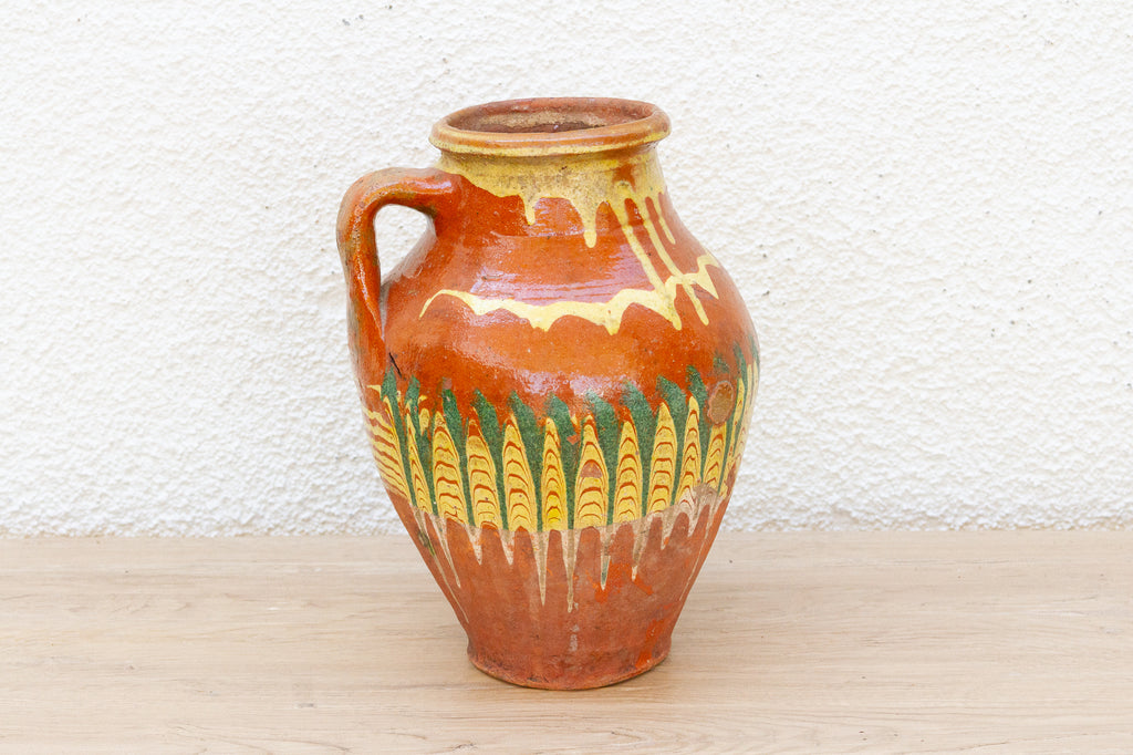 Vintage Hungarian Folk Art Pottery