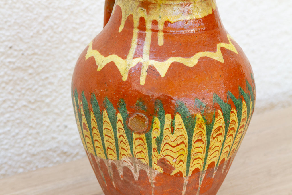 Vintage Hungarian Folk Art Pottery