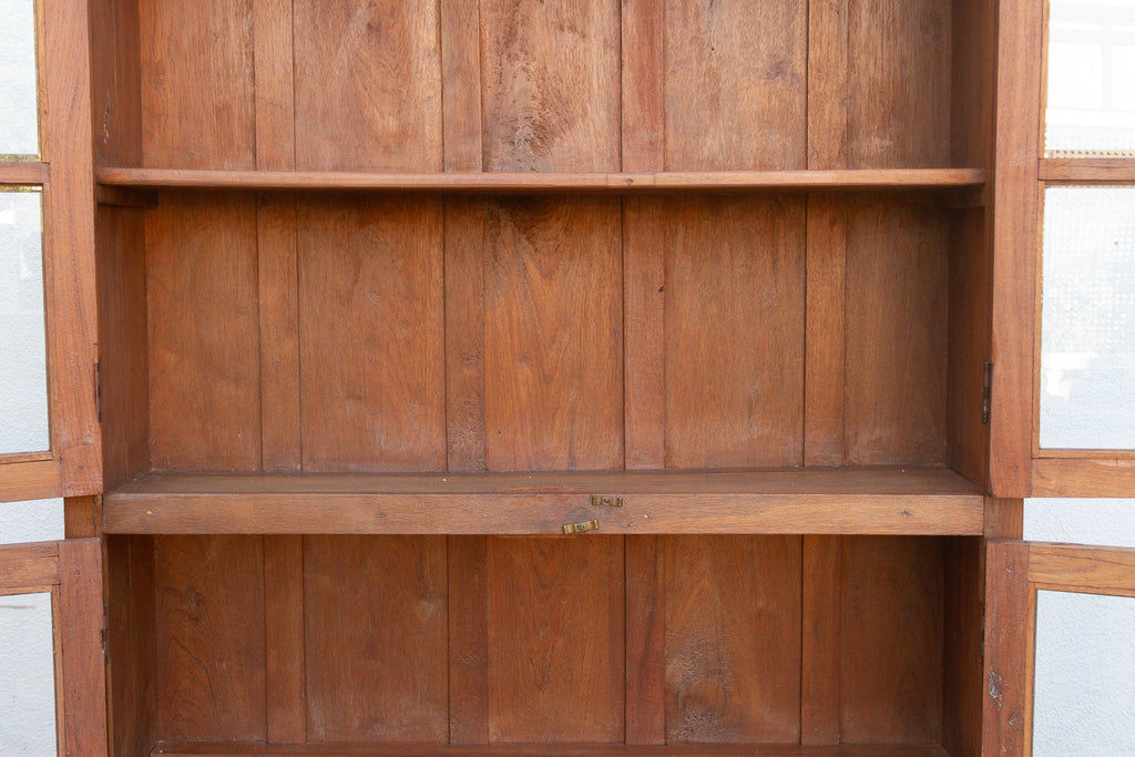 Large British Colonial Glass Display Cabinet (Trade)