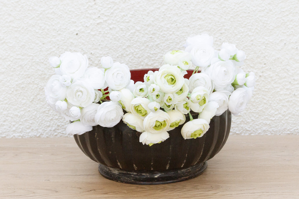 Antique Black & Red Sculptural Burmese Vessel (Trade)