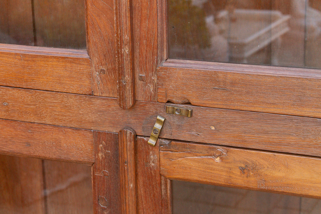 Large British Colonial Glass Display Cabinet (Trade)