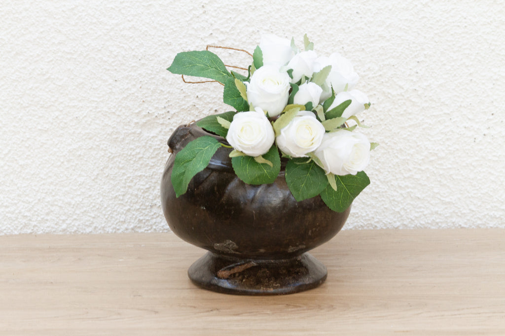 Antique Southeast Asia Carved Wood Vessel