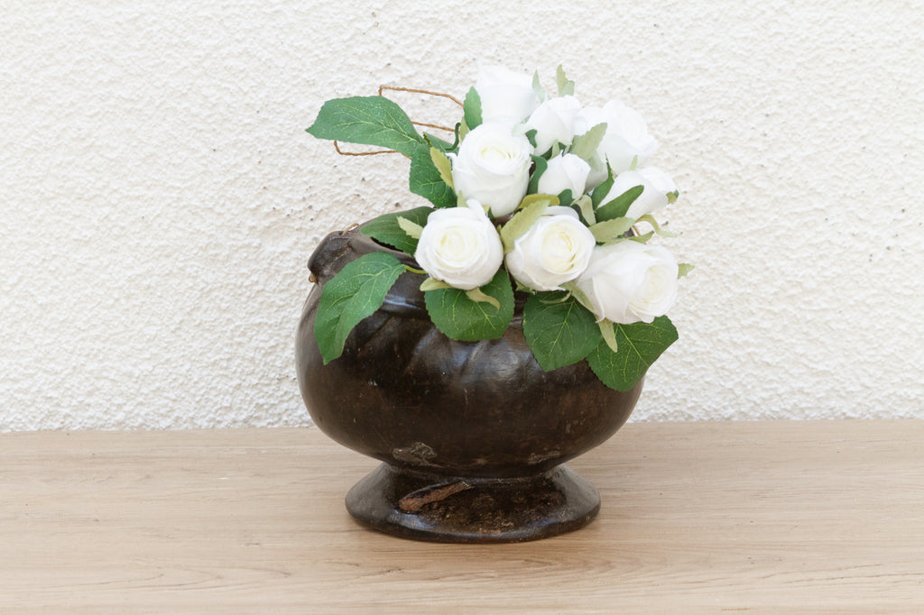 Antique Southeast Asia Carved Wood Vessel