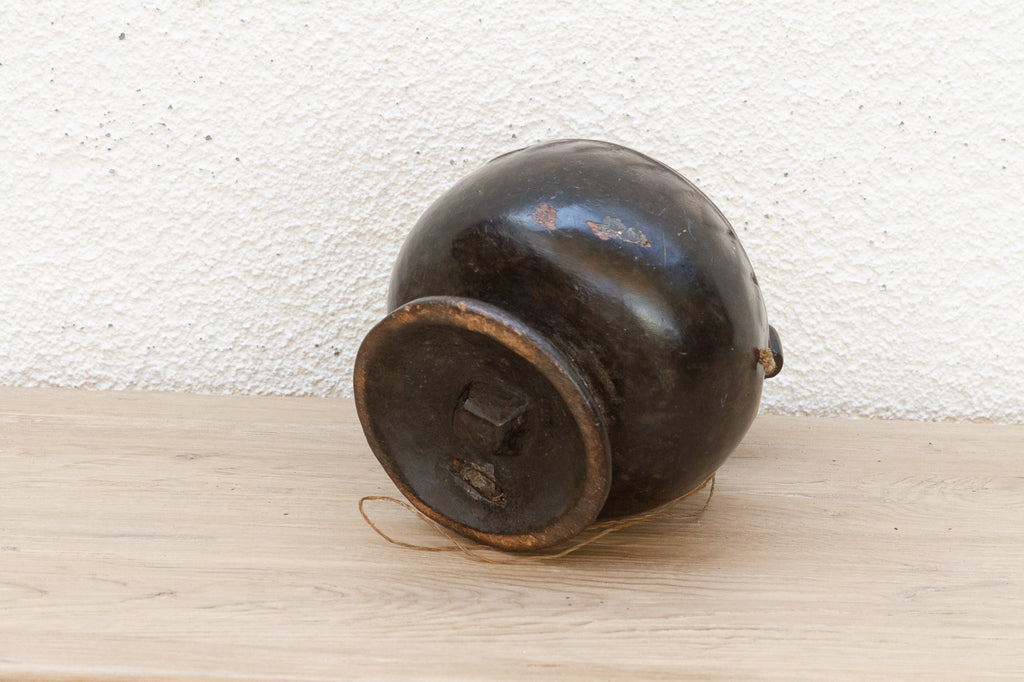 Antique Southeast Asia Carved Wood Vessel