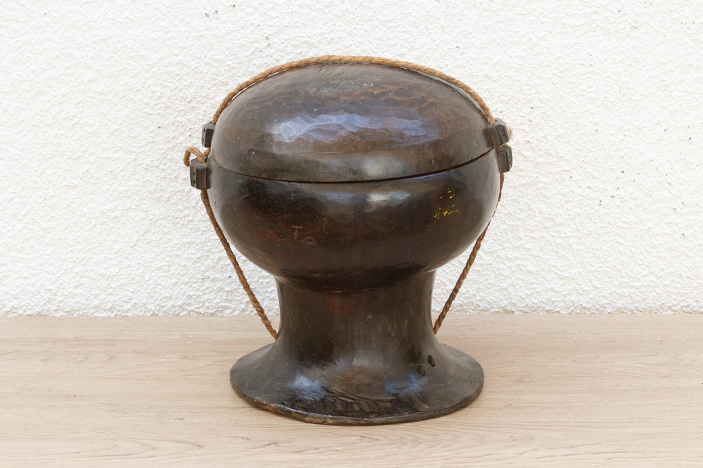 Antique Wooden Ceremonial Philippine Pot