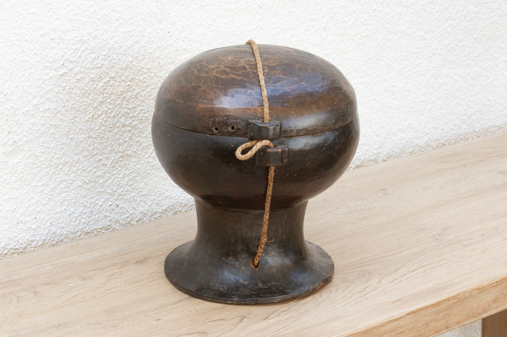 Antique Wooden Ceremonial Philippine Pot