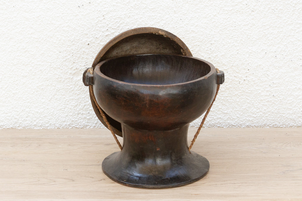 Antique Wooden Ceremonial Philippine Pot